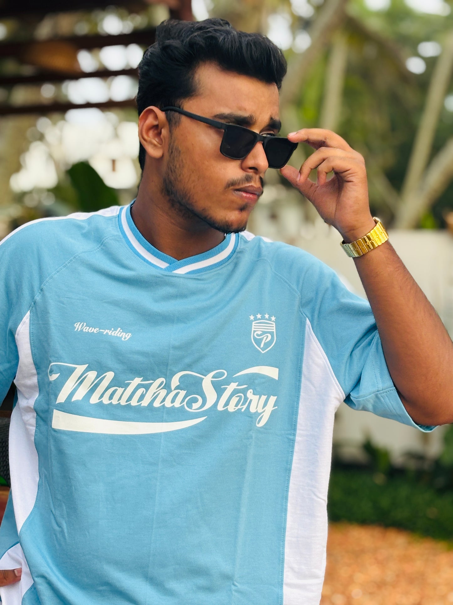 MatchaStory Wave-Riding T-Shirt